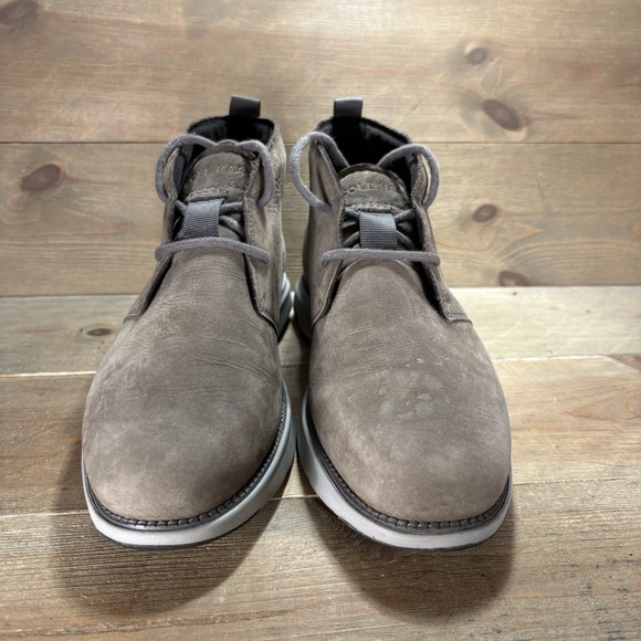 cole haan grand atlantic mens size 11.5 shoes brown leather comfort chukka boot main image 5